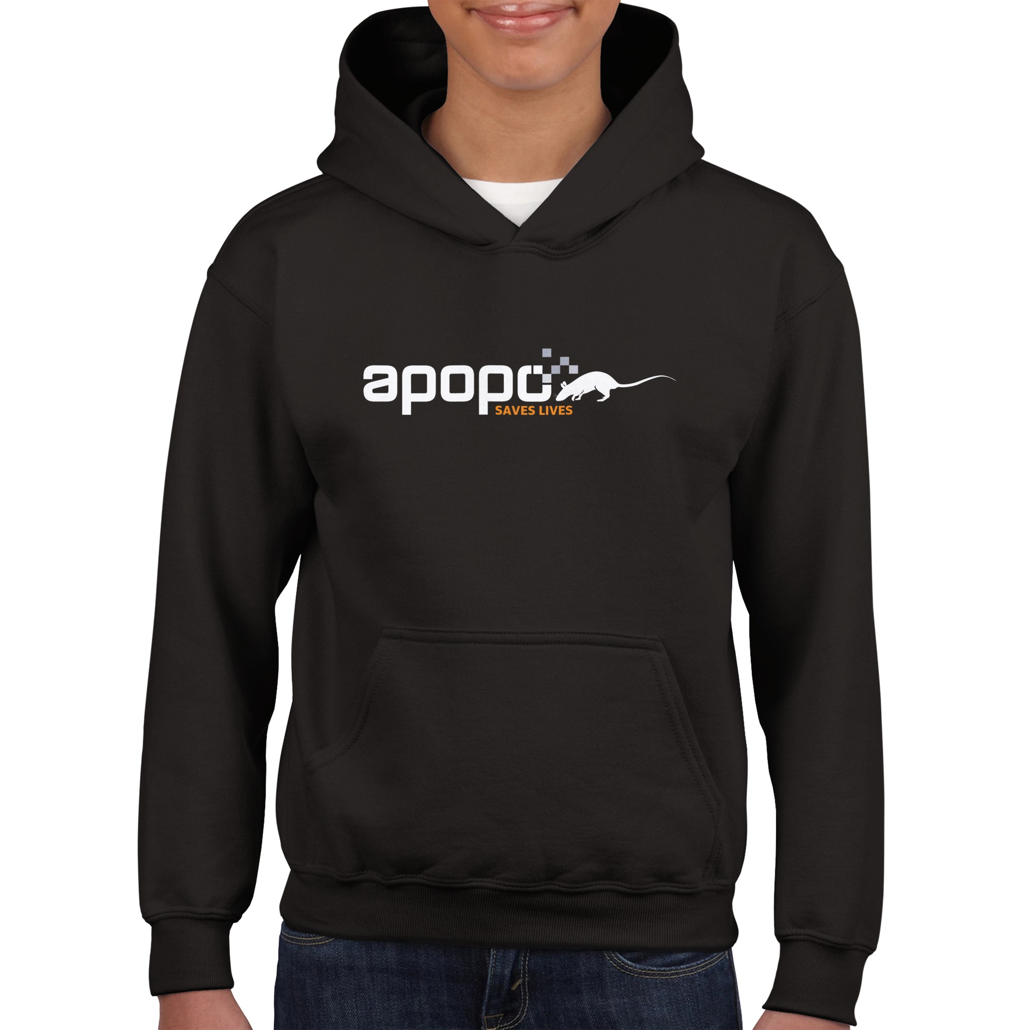 APOPO Classic Pullover Hoodie [KIDS] - Black, Red, Navy Blue